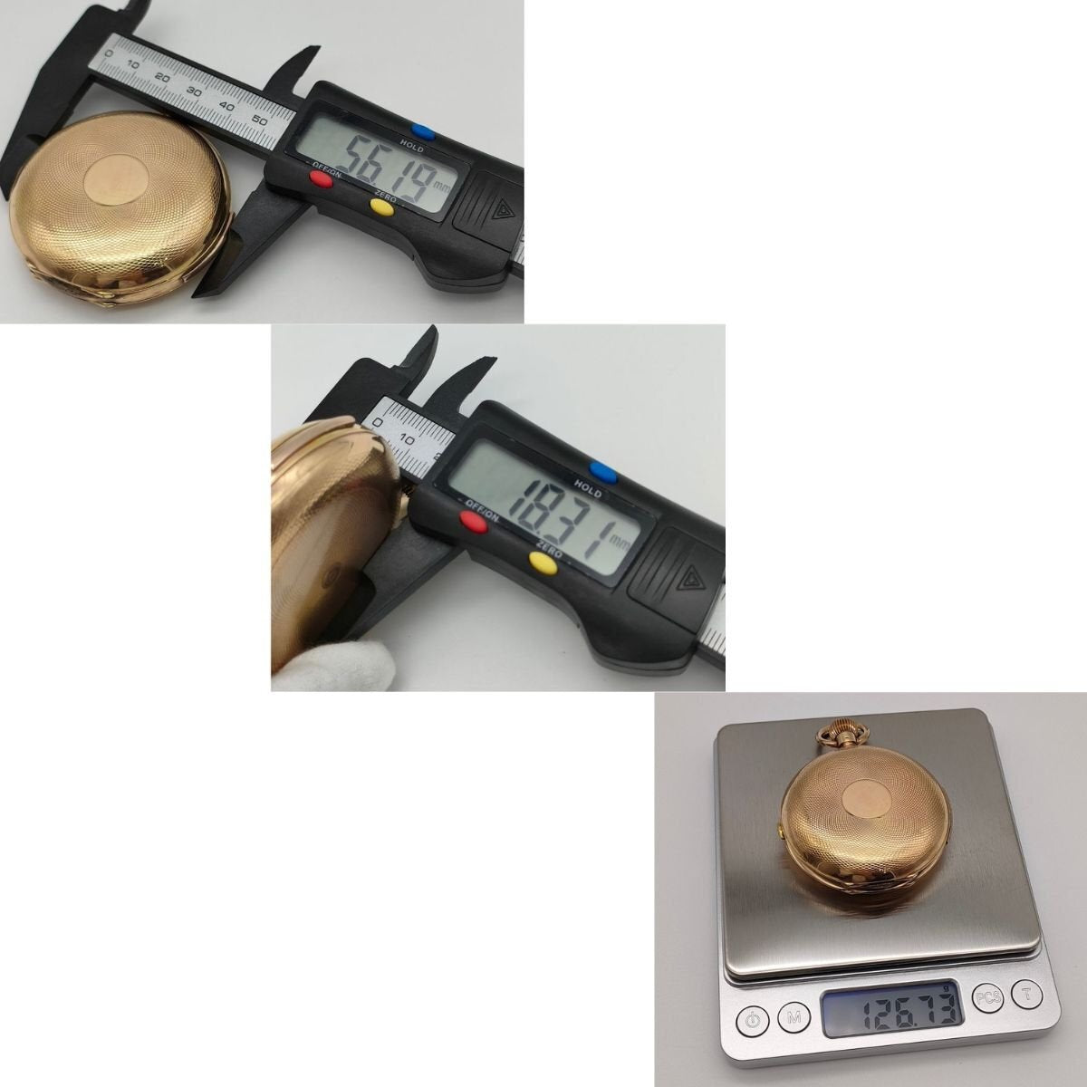 1864 14K Gold Antique Minute Repeater Pocket Watch – Automaton Enamel Dial – Mechanical Chime – Manual Wind – Rare Collector Piece