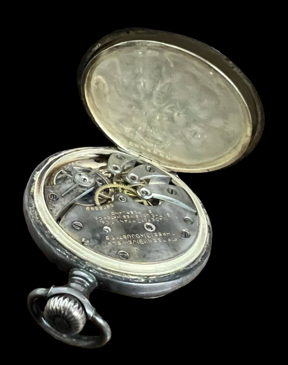 1910s Antique Tiffany Pocket Watch Silver Watch Longines Vintage Watch Silver Hermes Jewelry Tiffany