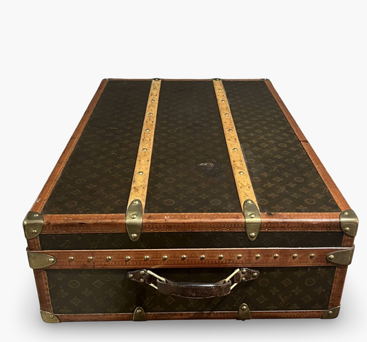 1930s Louis Vuitton Wardrobe Trunk | Antique Monogram Canvas | Pre-War Brass Hardware | Museum-Grade Interior | Rare Collector Piece