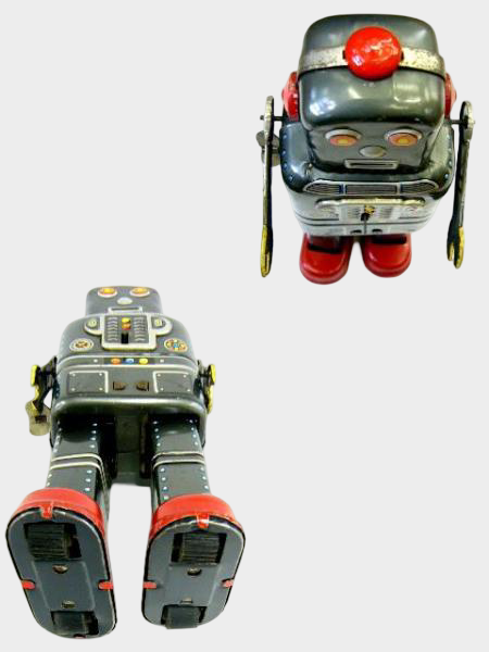 1950s Japanese Tin Wind-Up Space Robot — SY Mark Mechanical Toy