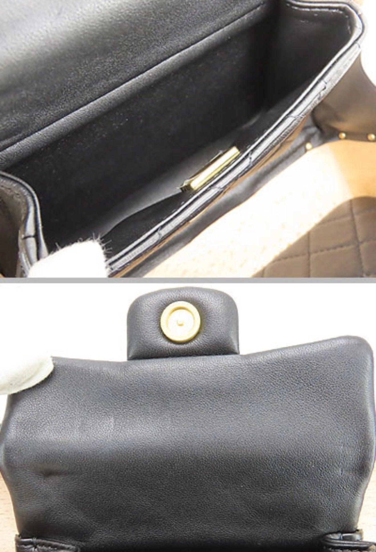 CHANEL Coco Mark Beachwood Large Vanity Case – Rare Wood × Leather 2-Way Vanity Bag with Chain Strap (SA/S Rank)