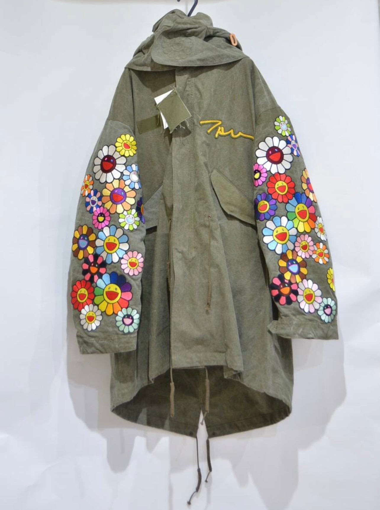 READYMADE × Takashi Murakami Flower Mods Coat – Limited Edition Hand-Embroidered Military Artwear Jacket (Unisex Mods Coat)