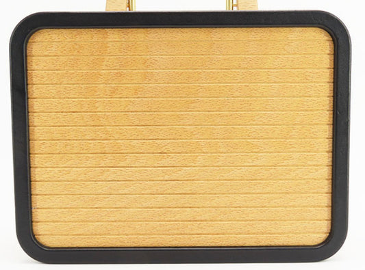 CHANEL Coco Mark Beachwood Large Vanity Case – Rare Wood × Leather 2-Way Vanity Bag with Chain Strap (SA/S Rank)