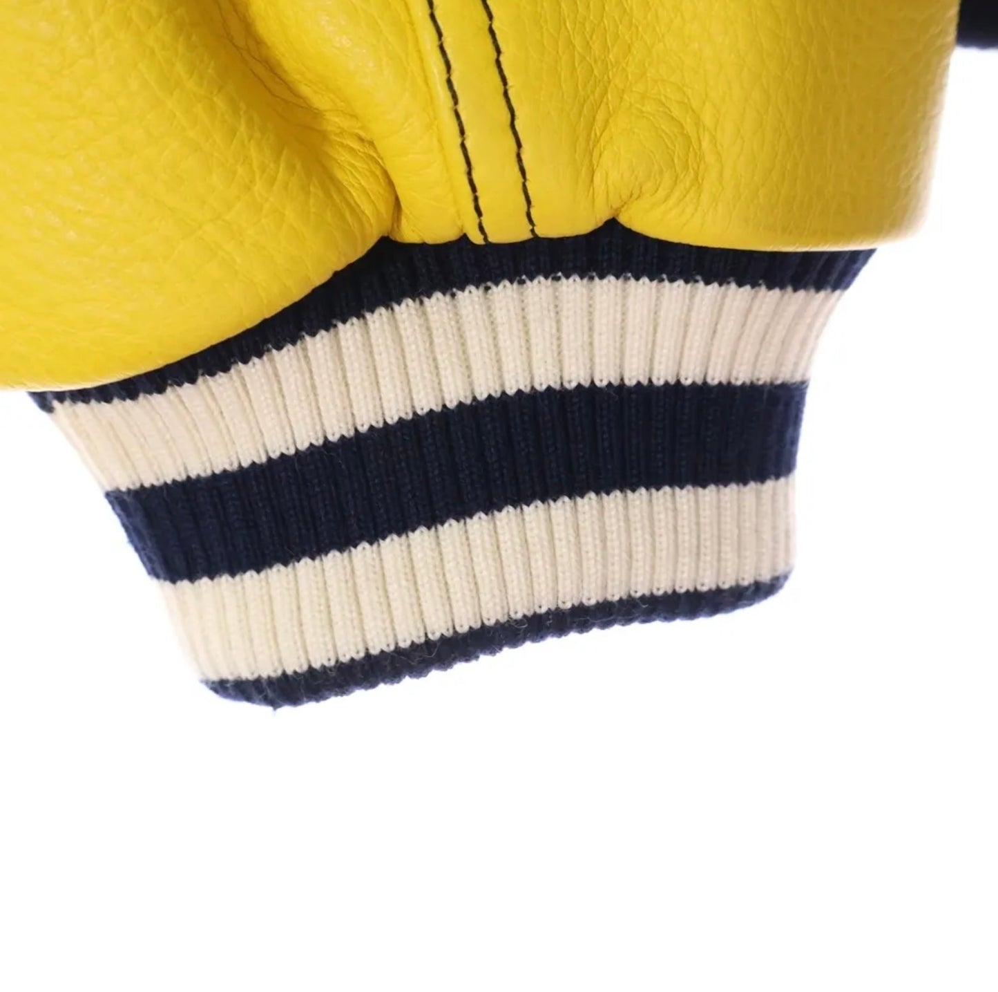 KENZO Paris Vintage Varsity Jacket – Tiger Back Embroidery – Navy & Yellow