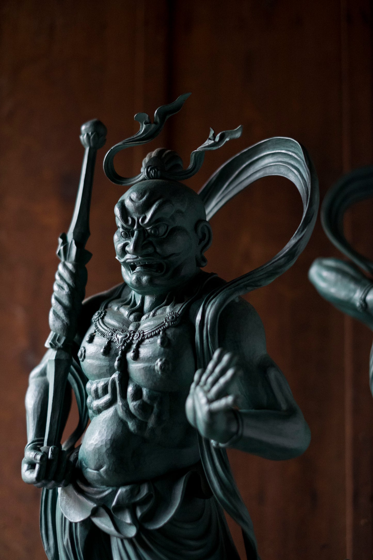 Matsuhisa Sensei Bronze Japanese Nio Agyo Ungyo Buddhist Buddha Deva King Gods Protector Warrior Statue Pair