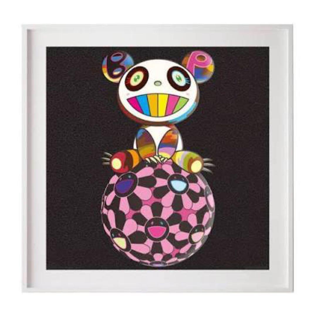 BLACKPINK × Takashi Murakami ポスター BLACKPINK Murakami Panda Poster Framed Flower Sphere Print Rare