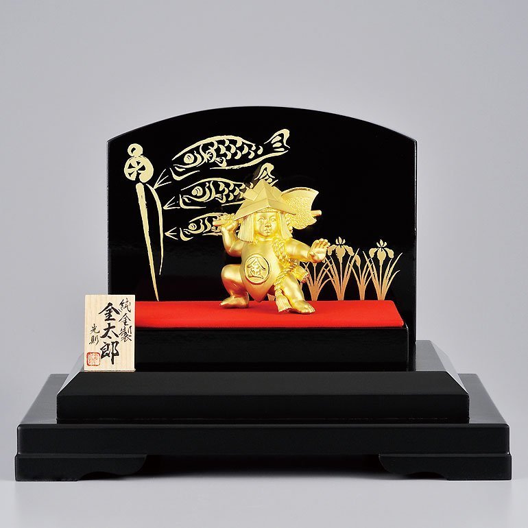 Certified Pure Gold Kintaro Figure (~20g) — Japanese Auspicious Ornament with Presentation Case