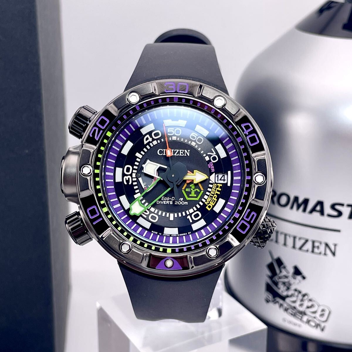 Citizen × Evangelion EVA-01 Promaster Eco-Drive Diver — 400-Piece Limited Japanese Tool Watch