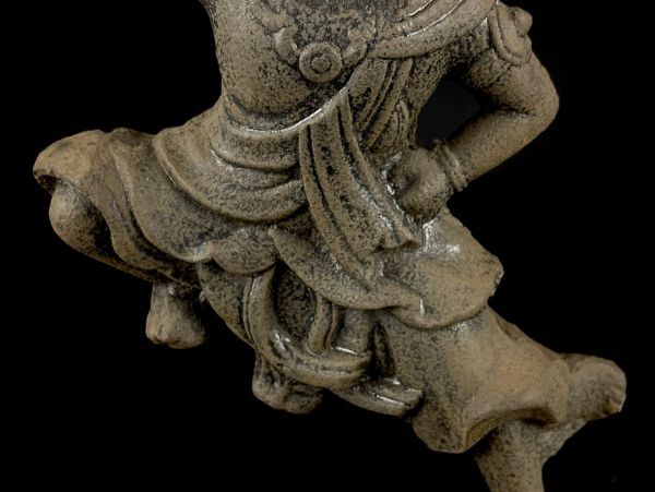 Zaō Gongen Stone Guardian Deity | Edo Period Shugendō Mountain Icon | Wrathful Gongen Sculpture