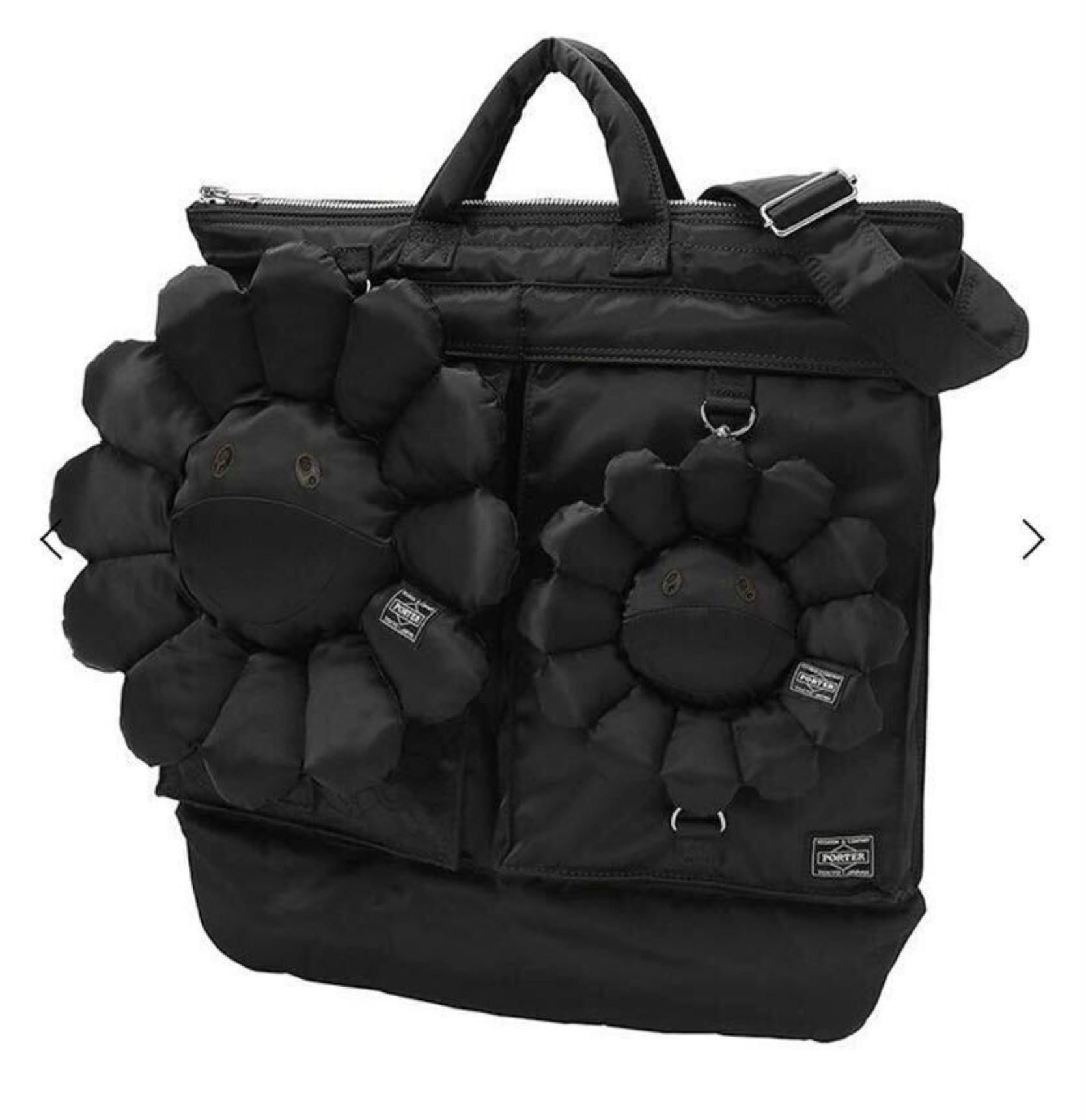 Murakami × PORTER Black Flower Helmet Bag – Japonista
