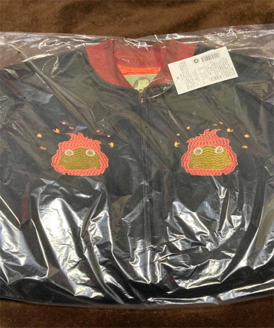 Rare Studio Ghibli GBL Howls Moving Castle Velvet Sukajan Donguri Republic Exclusive Black Embroidered Jacket