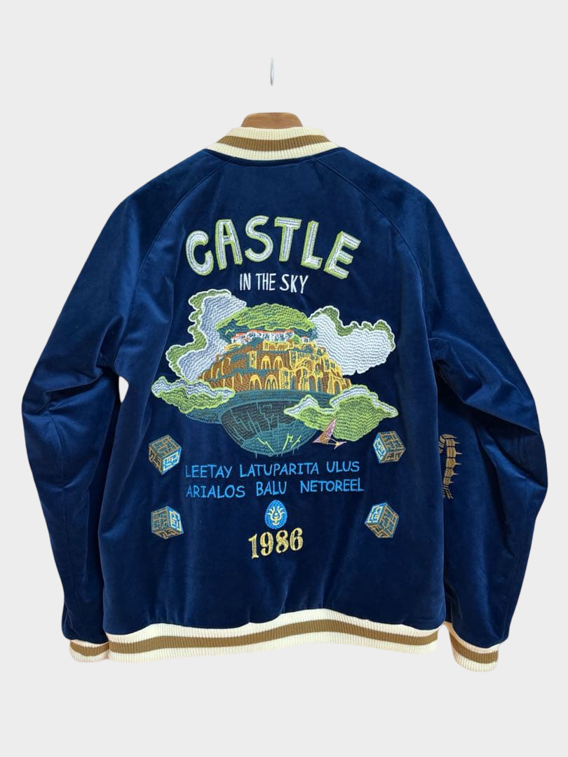 Studio Ghibli GBL Laputa Castle in the Sky 1986 Sukajan L Navy Studio Ghibli GBL Laputa Castle in the Sky 1986 Sukajan L Navy