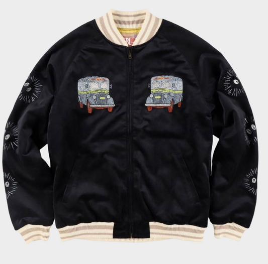 Studio Ghibli GBL My Neighbor Totoro Nekobasu Sukajan Limited Embroidered Jacket