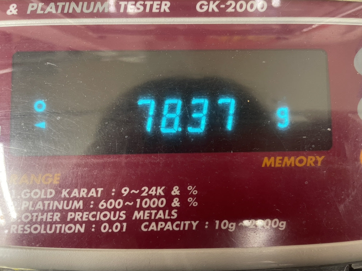 Grand Seiko 9581-7010 · 18K Solid Gold 78.3g · Quartz 35mm · Gold Dial Dress Watch · Vintage GS Rarity · Good Condition