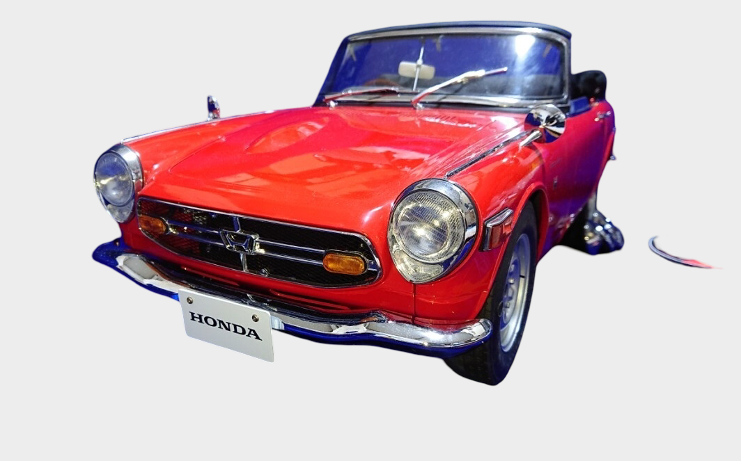 Hachette Honda S800M Large Scale Roadster Model Approx 55.5cm Partwork Build Style Red Convertible Display with Booklet Disc