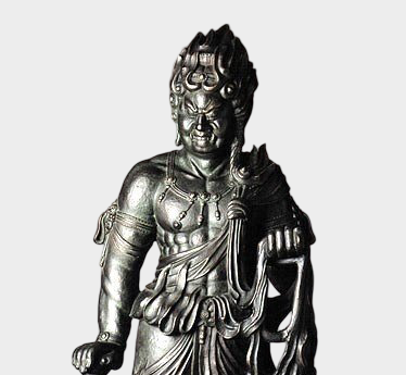 Standing Fudo Myo Bronze by Matsuhisa Sohrin | Monumental Guardian