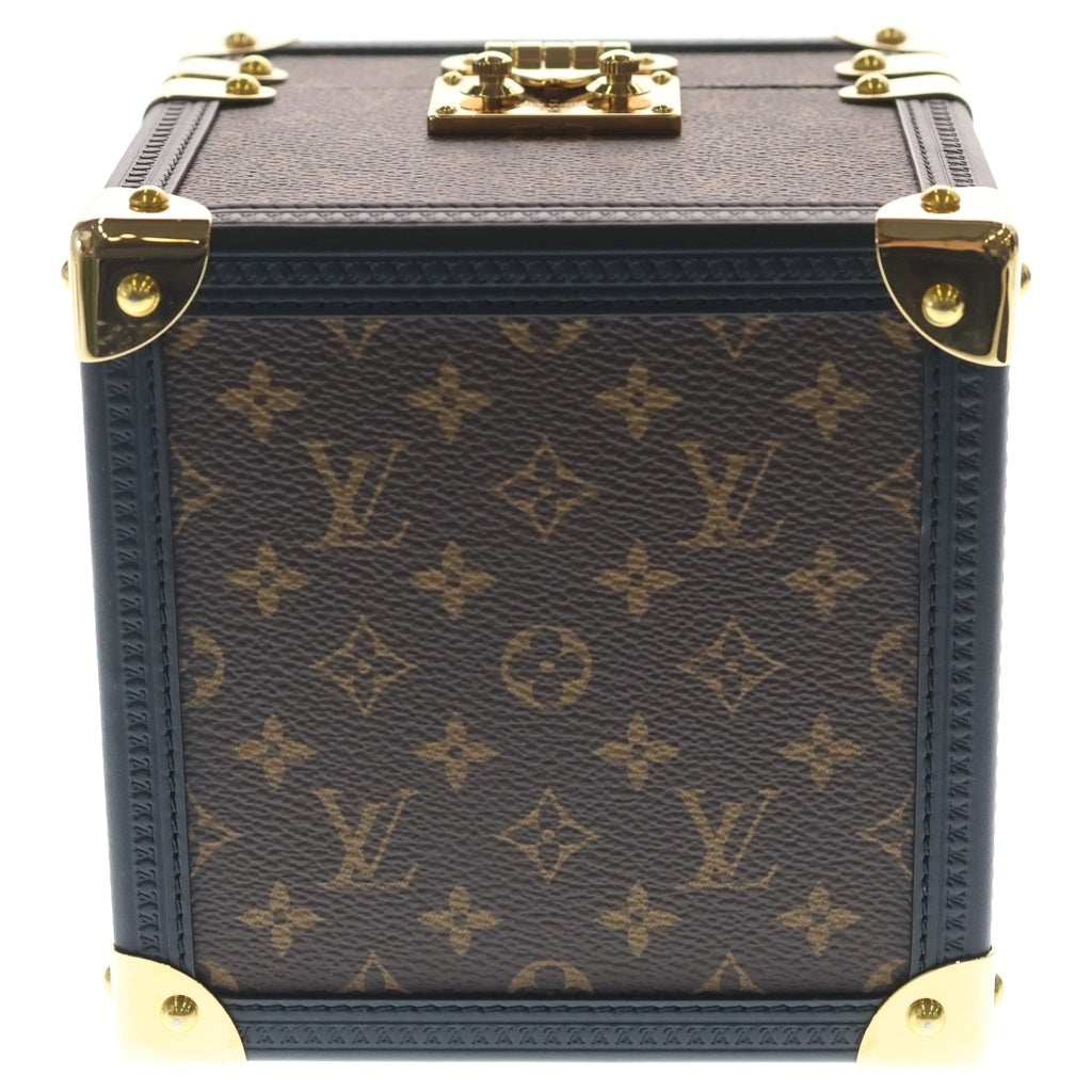 Louis Vuitton Q1Q040 Tambour Dual Time Table Clock Trunk Monogram GMT Quartz