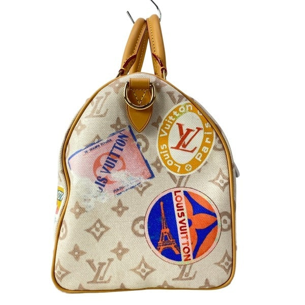 Louis Vuitton Speedy Soft 30 M14587 Monogram Dune Flight Mode Patchwork Travel Bag