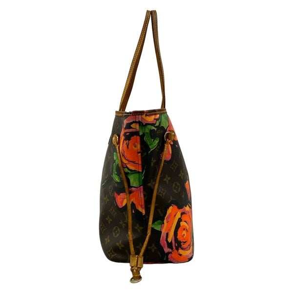 Louis Vuitton x Stephen Sprouse Neverfull MM M48613 Monogram Roses Limited Tote Bag