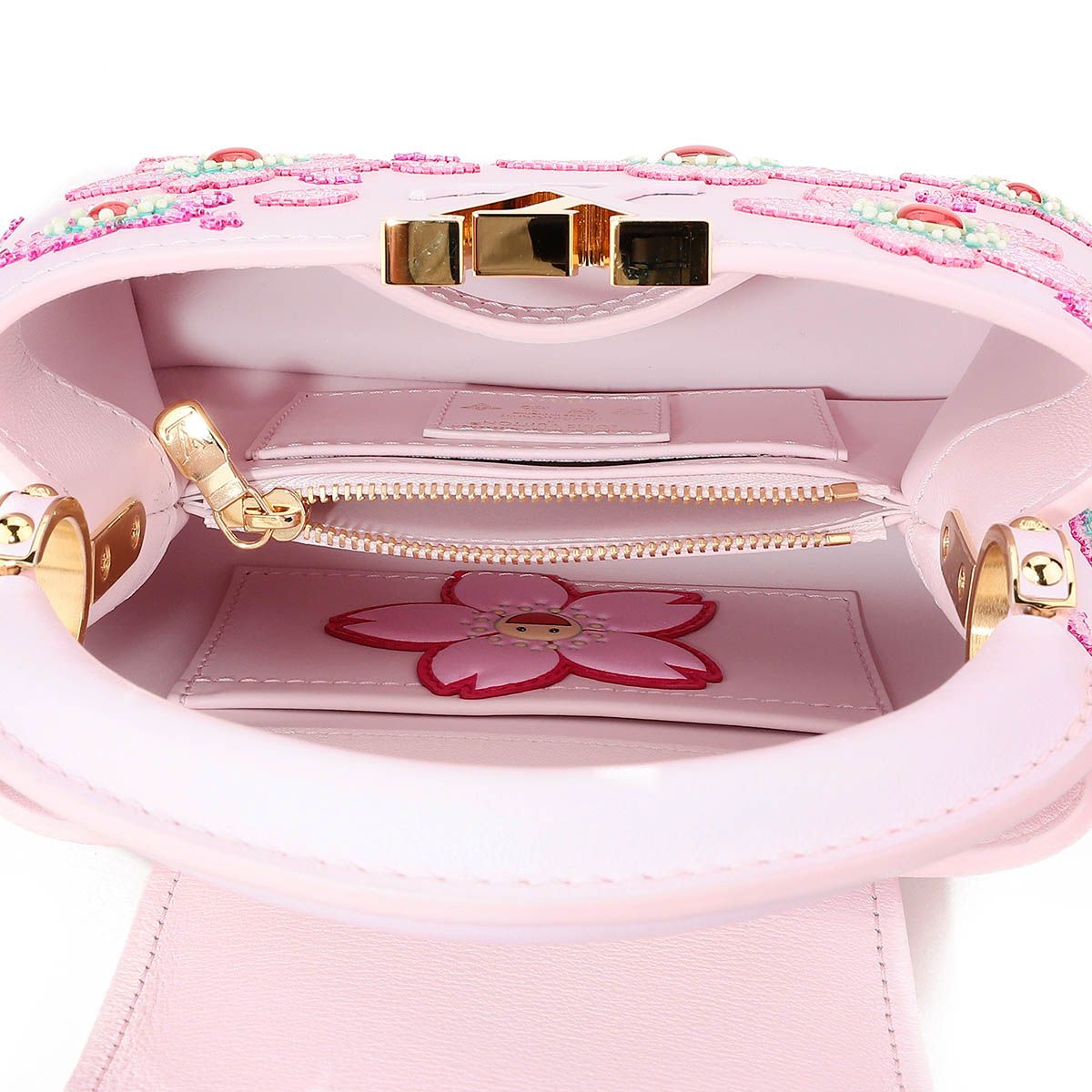Louis Vuitton x Takashi Murakami Capucines Mini Pink M13249 LV TM Re-Edition Collector Handbag Full Set