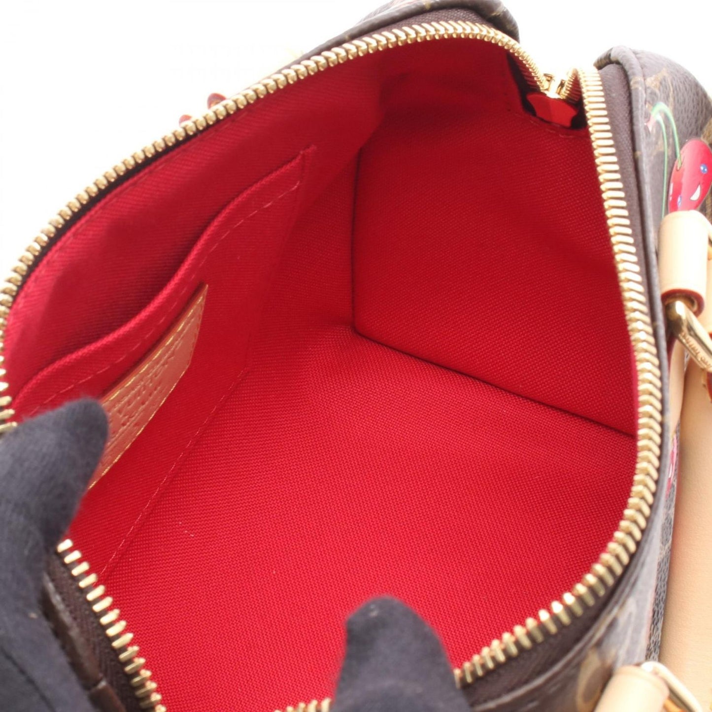 Louis Vuitton x Takashi Murakami Speedy 20 Cherry Monogram Bag M13094 Bandouliere Rare LV TM Collaboration