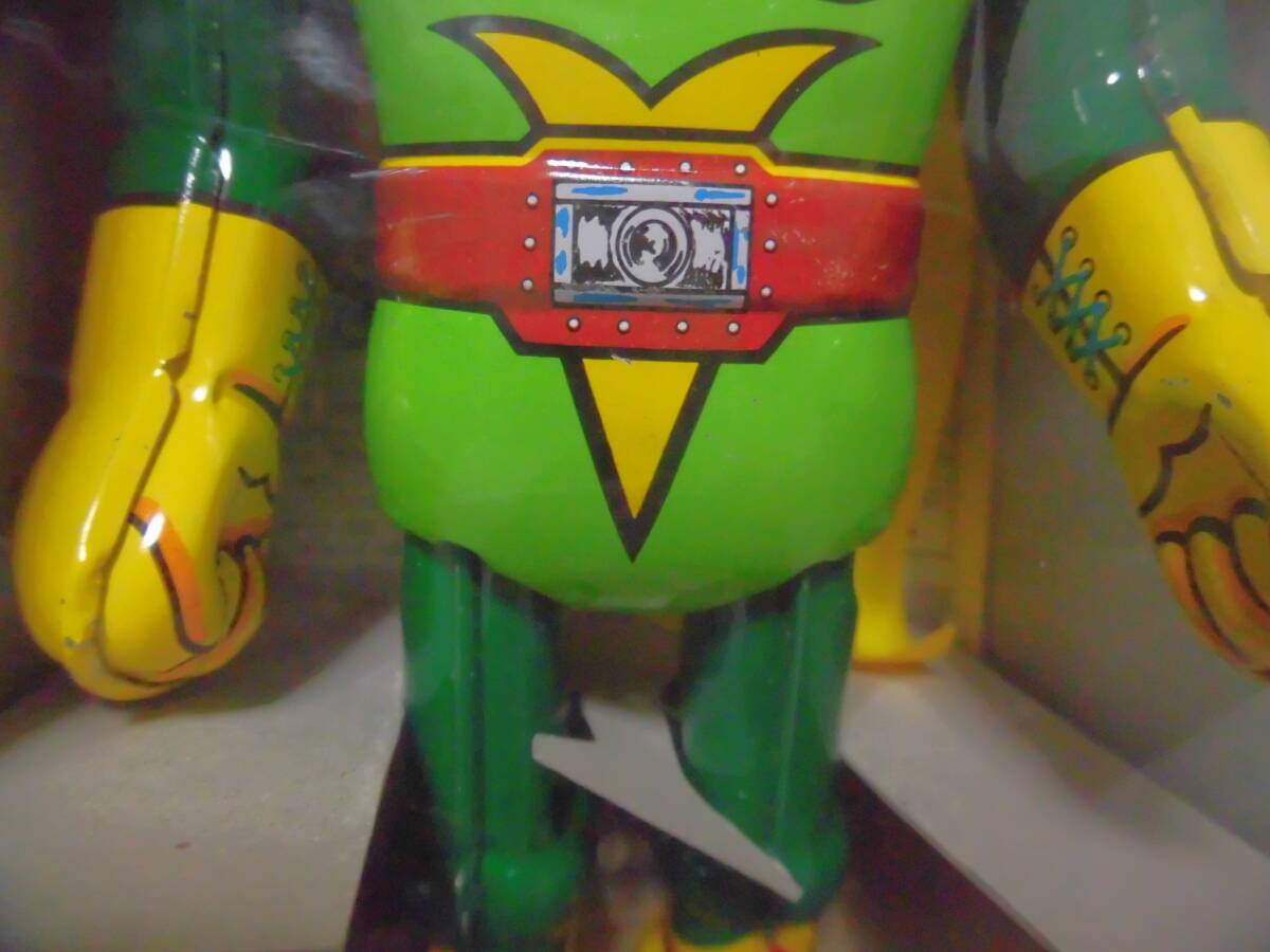 National Kid Tinplate Wind-Up Figure — Billiken Biriken Shokai Showa Tokusatsu Hero, Boxed