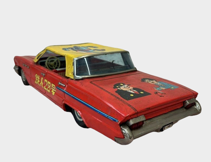 Nomura FK-4689 Tetsujin 28 Tin New Buick Car — Large Showa Character Vehicle