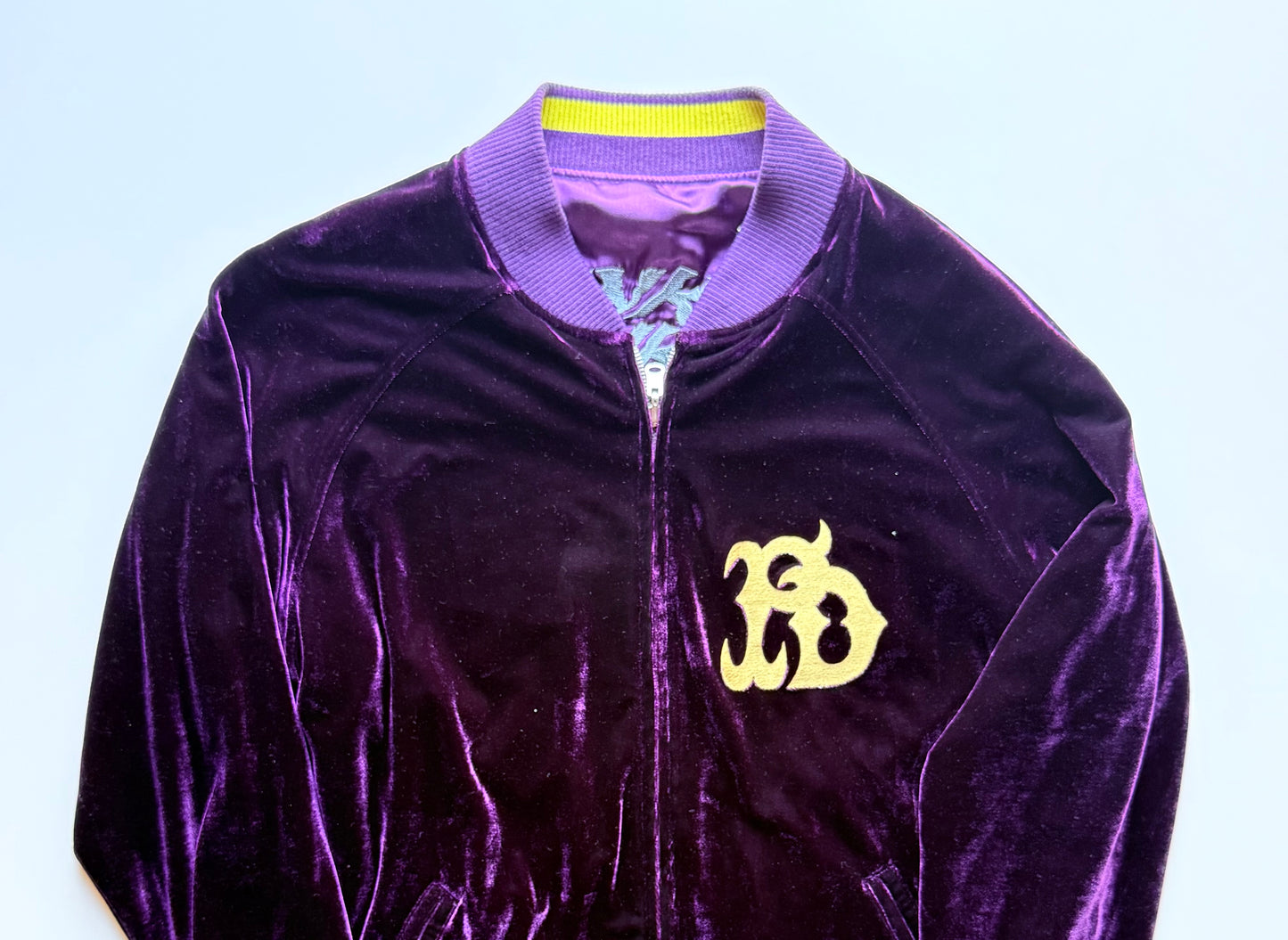 Rare 2007 PUNK DRUNKERS x Godzilla King Ghidorah Mechagodzilla Reversible Sukajan Velvet Jacket Japan XL