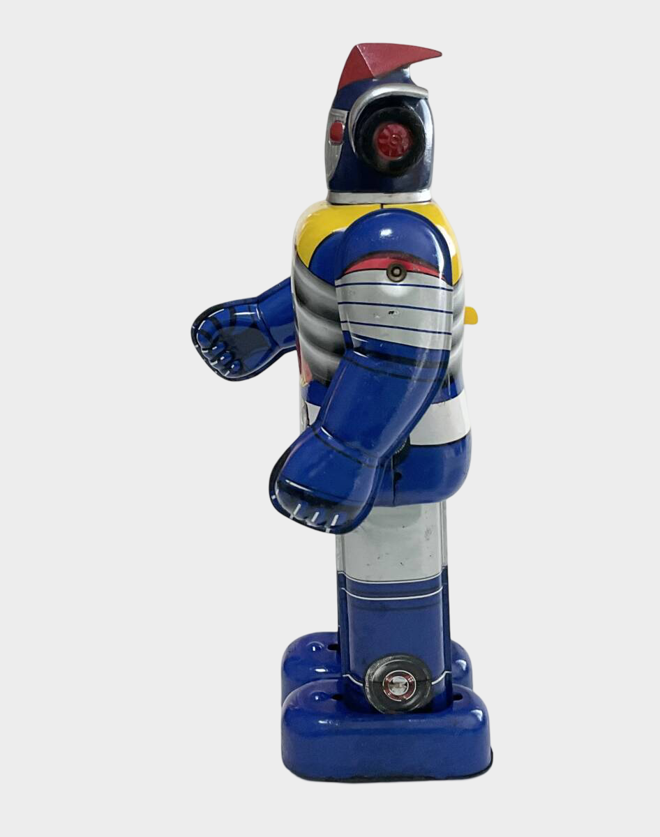 Popy Godain Kyodain Wind-Up Walking Tin Robot Showa Era Vintage Japanese Character Figure