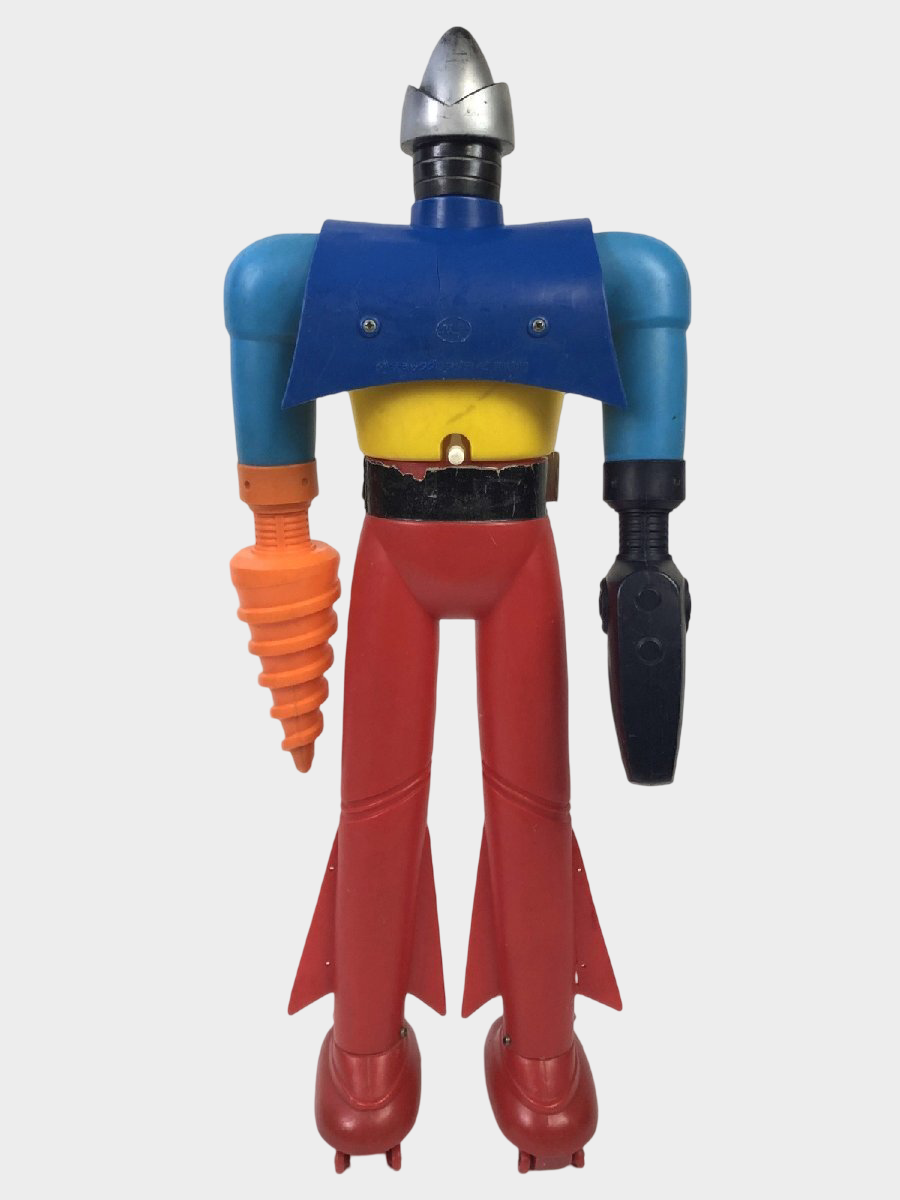 Popy Jumbo Machinder Getter Robo “Getter 2” Vintage Soft Vinyl Figure with Original Box | Showa Robot Toy Icon