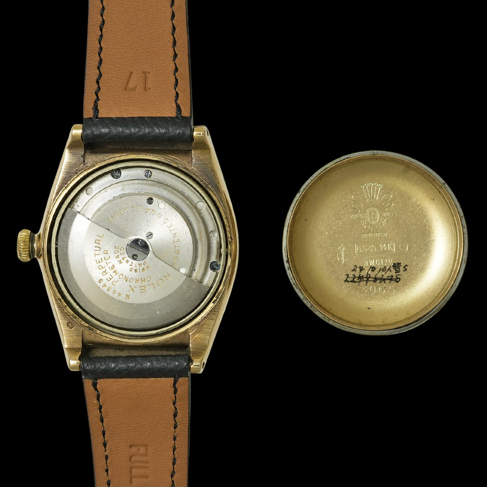 ROLEX Bubbleback Ref. 3065 · 1946 Hooded Lugs · K14 Gold Chronometer · Extremely Rare Collector Grade Early Oyster