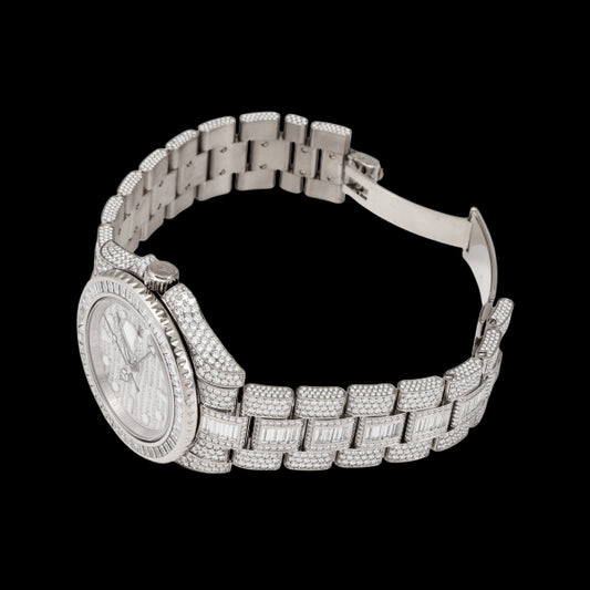 Rolex GMT-Master II 116769TBR Full Baguette Diamond 18KWG • Factory Set • World Limited 50pcs • Ultra-Rare Collector Grade A