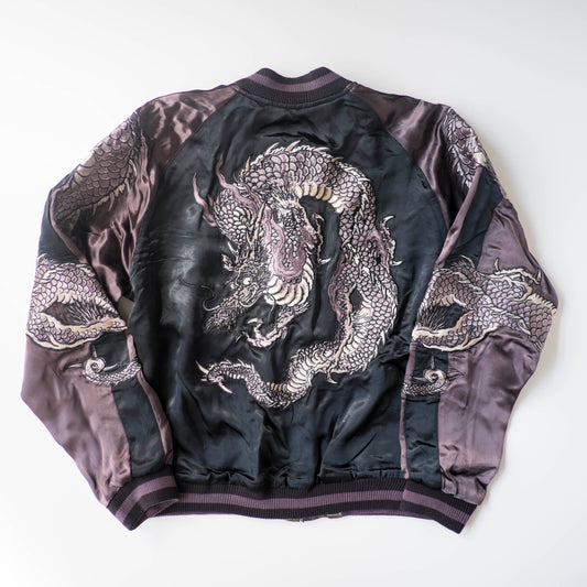 The Iconic Japanese Hanatabi Gakudan Script Yakuza Style Dragon Embroidered Sukajan Souvenir Jacket Streetwear Wearable Art Amekaji Bomber Yokosuka Fashion
