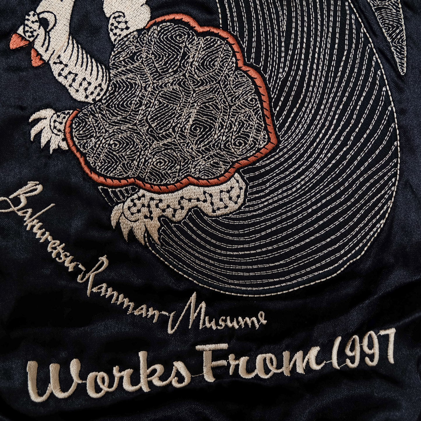 AMEKAJI Yakuza Fashion Tedman BRM Soul of Phoenix Sukajan Jacket | Embroidered Velvet Souvenir Jacket Japan Mt. Fuji Phoenix Yokosuka Bomber