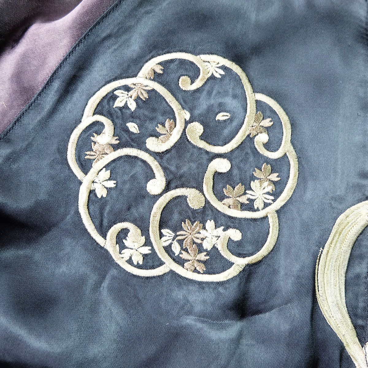 Vintage Reversible Nio Agyo Ungyo Sukajan Jacket M-L Gold Brocade Japanese Buddhist Guardian Yokosuka Bomber