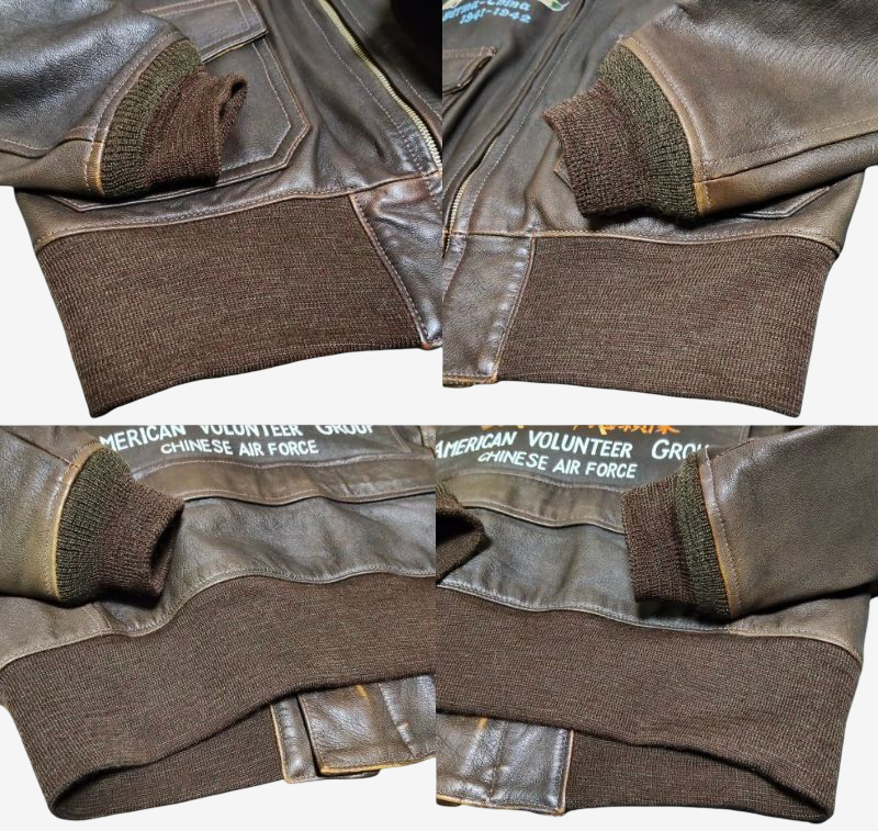 THE FEW M-422A Flying Tigers Jacket Edmund T Church Custom Goat Skin Pinup WWII AVG USN Flight Jacket NZ Made Size 40