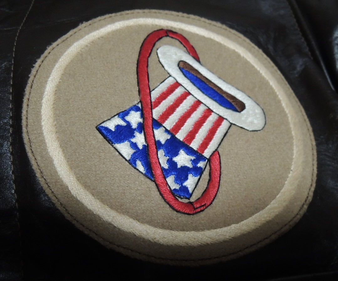 The Real McCoy’s A-2 Little Bitch Custom Flight Jacket One-Off Hand Painted Horsehide Pin Up Art Size 36