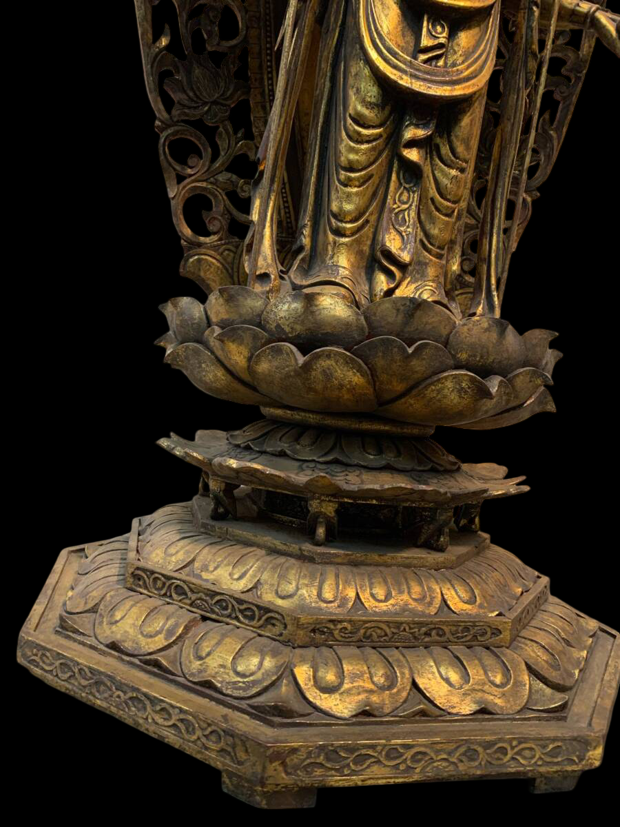 Monumental Thousand-Armed Kannon (Senju Kannon) Wooden Sculpture | Temple-Scale Buddhist Statue ~120 cm