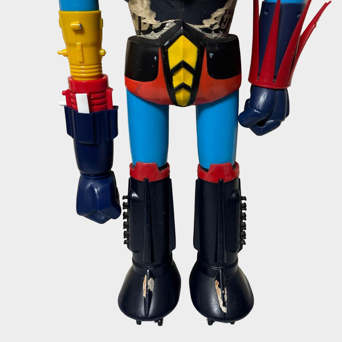 Vintage UFO Robot Grendizer Jumbo Machinder Figure Soft Vinyl ~60cm w ZZ-7 Punch Action Showa Era Giant Robot Display Collectible