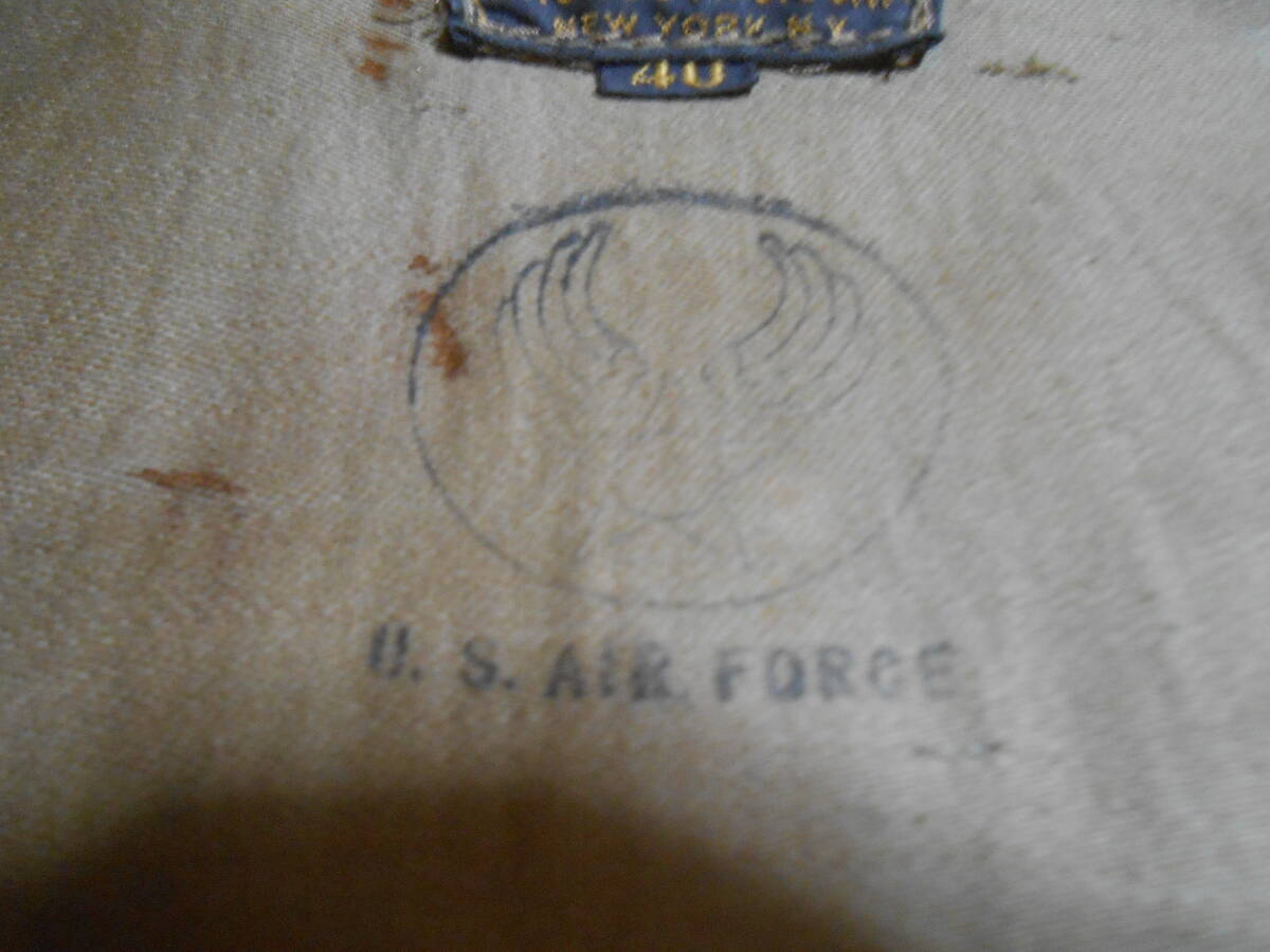 WWII WW2 A-2 Flight Jacket Bronco MFG “Okinawa 1951” Hand Painted Portrait Korean War USAF Leather Artifact
