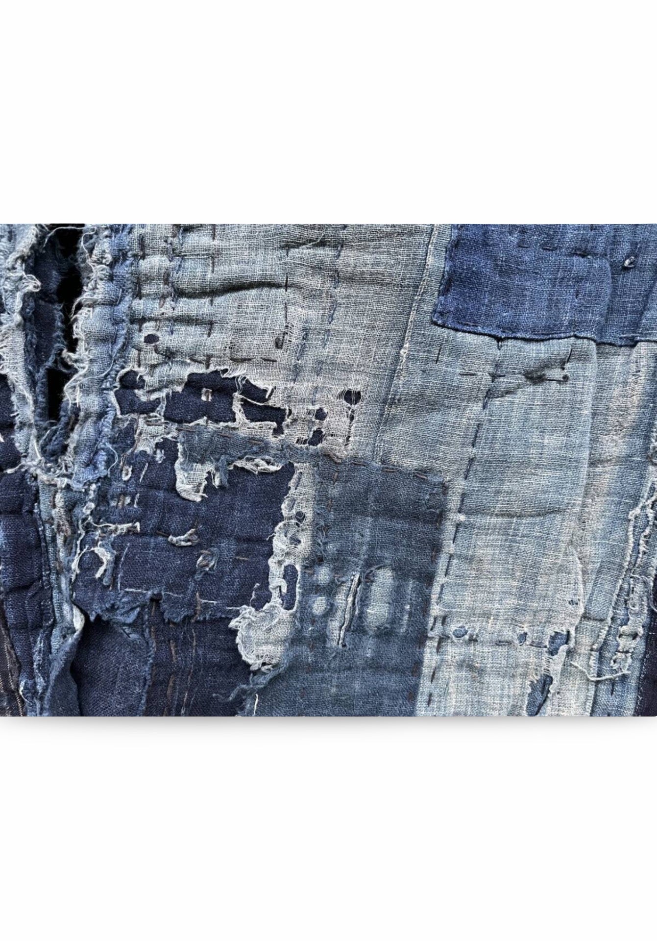 Antique Boro Noragi Jacket – Meiji–Early Shōwa Era Indigo Patchwork / Hand-Stitched Hemp & Cotton Folk Textile (100+ Years Old)