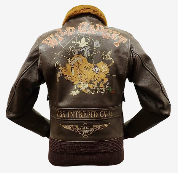 Toys McCoy G-1 Flight Jacket Felix Wild Gadget USS Intrepid CV-11 Size 36 Naval Art