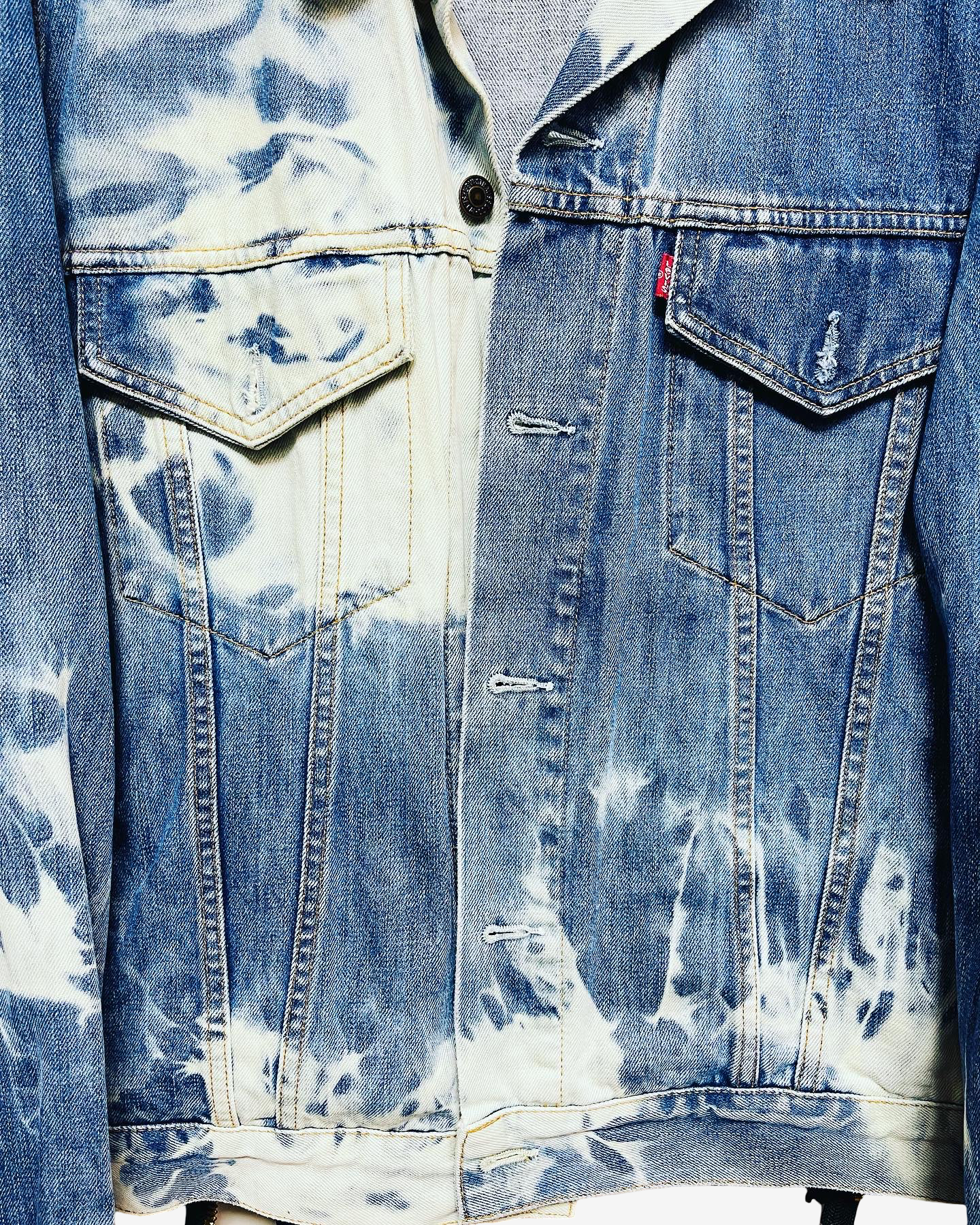 Cote Mer Kimono Obi Patchwork Denim Jacket L XL Japanese Remake One of One Reconstructed Streetwear Wearable Art
