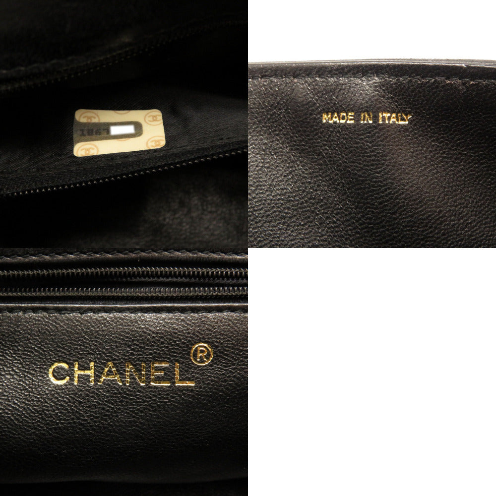 Chanel Multicolour Stone Black Suede Matelassé Gold Chain Shoulder Bag, view 9