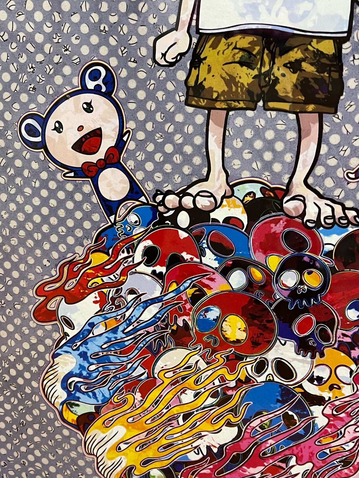 Póster litográfico firmado de Takashi Murakami «Kaikai to Kiki to Boku», edición de 300, enmarcado