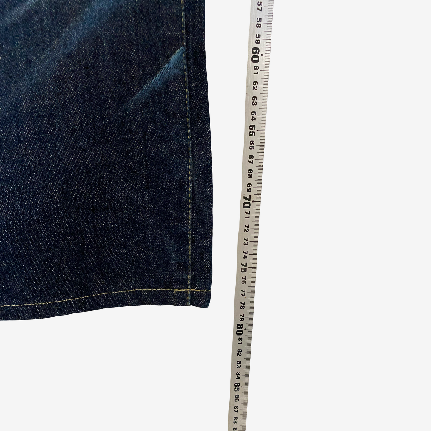 Vintage Indigo Blue Hand Painted Eagle & Mount Fuji Japanese Denim Jeans | Artist Painted Japanese Jeans | Biker Selvedge Style Denim | Size 33