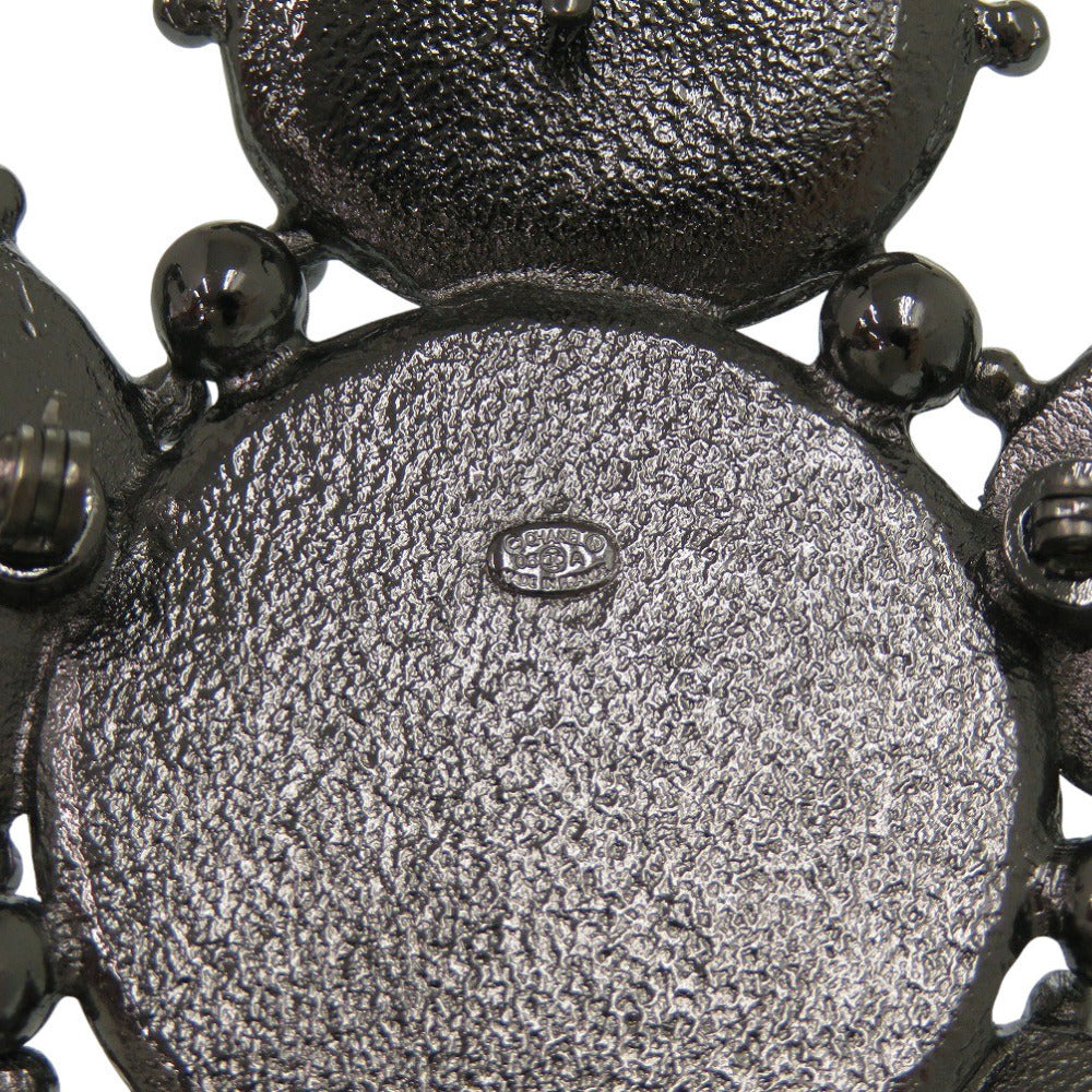 Chanel Cabochon and Pearl Cluster Brooch, Black and Silver Tone, Autumn 2005 (05A), view 6