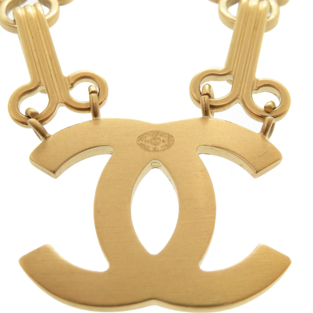 Chanel CC Bar-and-Chain Brooch, Brushed Gold Tone, Autumn 2003 (03A), view 3