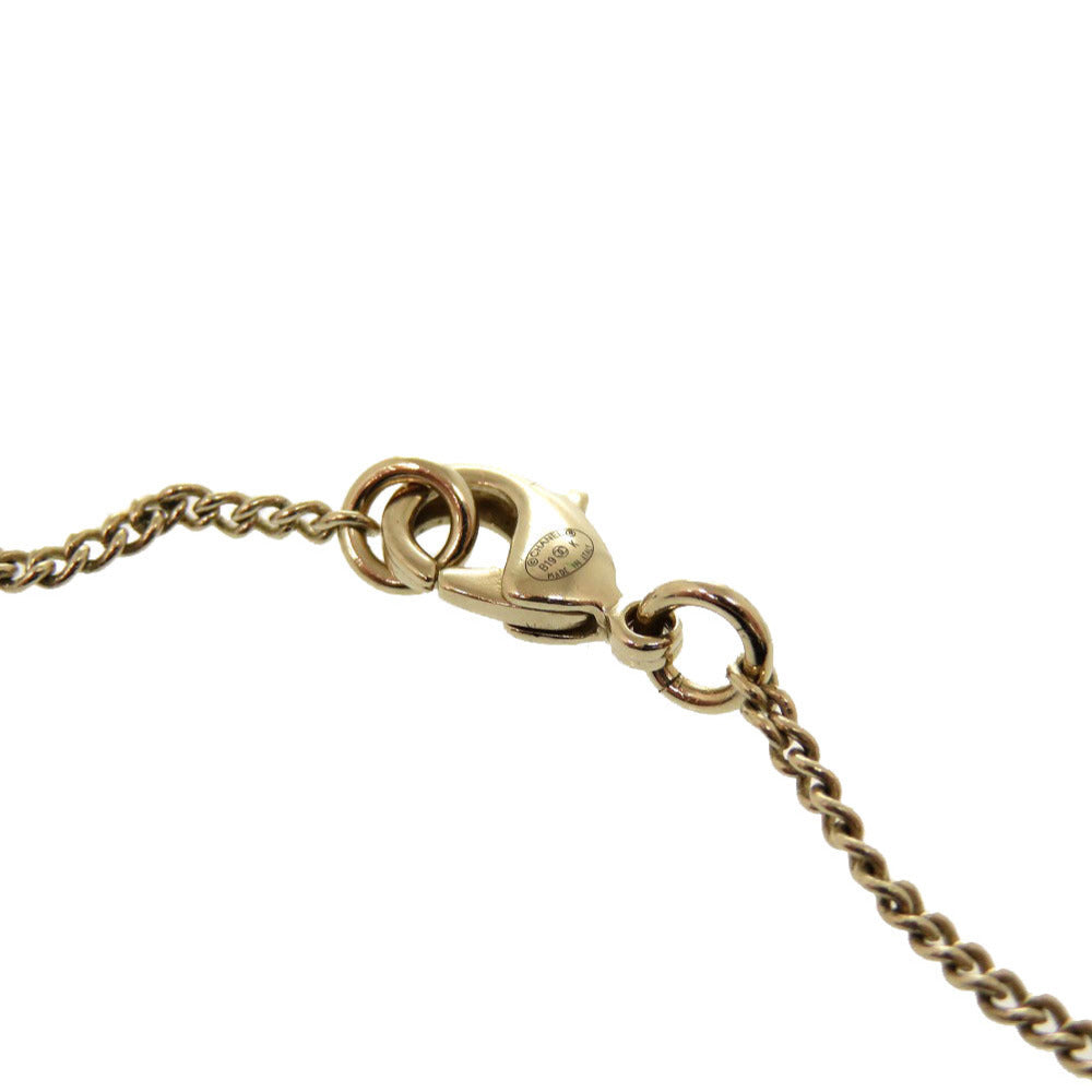 Chanel Sunburst Pendant Necklace with Faux Pearl and Crystals, Champagne Gold, Autumn 2019 (19K), view 4