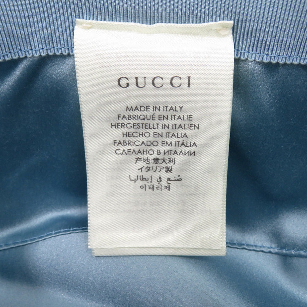 Gucci GG Lamé Bucket Hat 631951, Beige and Silver, Size M, view 5